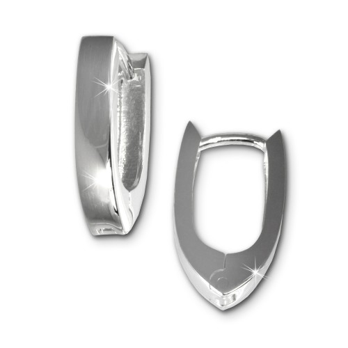 SilberDream Creole glanz 925 Sterling Silber Ohrring SDO307