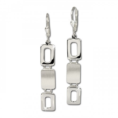 SilberDream Ohrhänger Square 925 Sterling Silber Ohrring SDO328