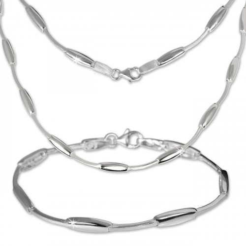 SilberDream Schmuck Set Collier Armband Design 925 Silber SDS404