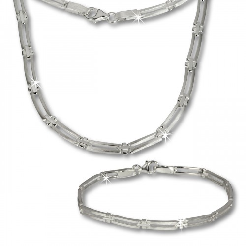 SilberDream Schmuck Set Trendy Collier Armband 925 Silber SDS407