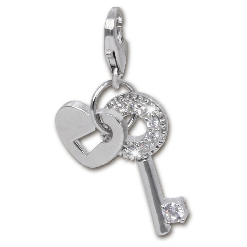 SilberDream Charm Schlüssel Schloss Armband Anhänger 925er FC257W