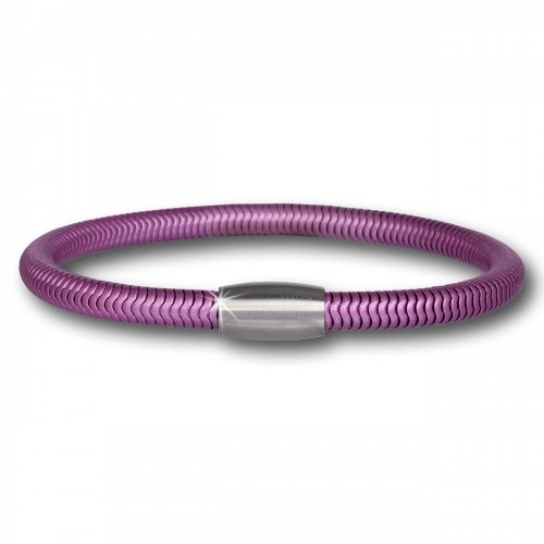 SilberDream Damen Armband Schlange flieder mit Stahlverschluss SDA500A