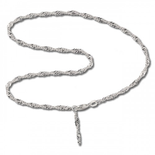SilberDream Fußkette Singapur 25cm 925 Sterling Silber SDF014