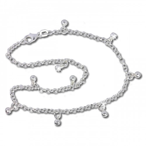 SilberDream Fußkette Bollywood 25,5cm 925 Sterling Silber SDF015