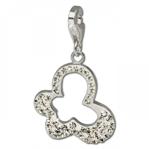 SilberDream Glitzer Charm Schmetterling Swarovski Elements 925 GSC213W