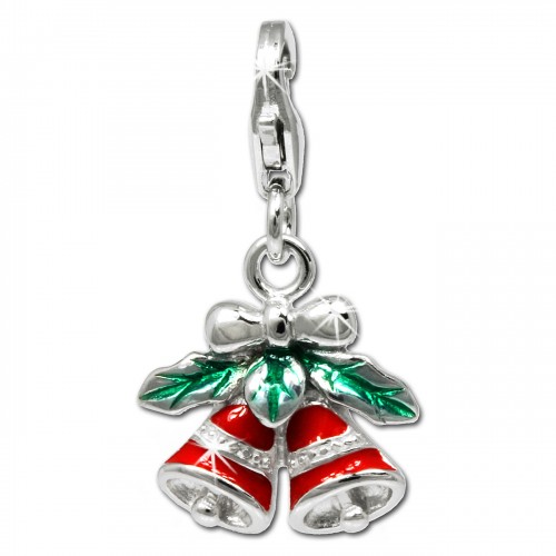 SilberDream Charm Weihnachtsglocken 925 Silber Armband Anhänger FC811R
