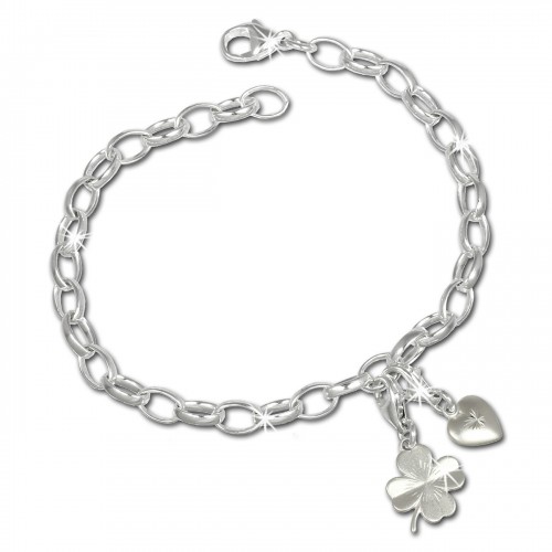 SilberDream Charm Set Glück 925er Silber Armband Anhänger FCA302