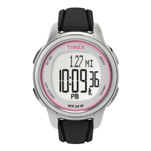 TIMEX Uhr schwarz-rosa Damenuhr TIMEX Sports Uhren Kollektion UT5K636
