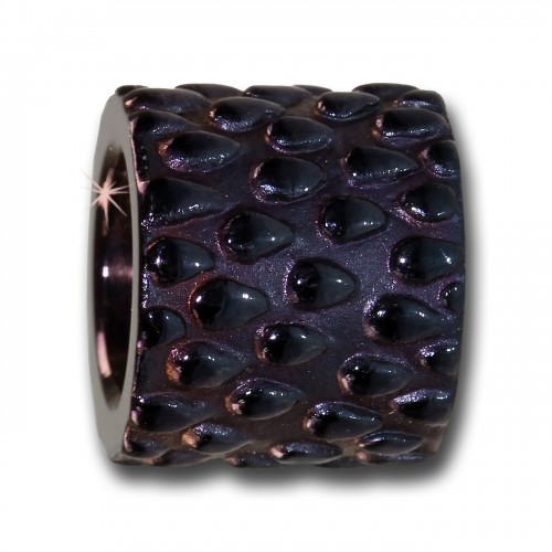 Amello Megabeads Edelstahl Bead Blasen lila Armbandbead AMB083V