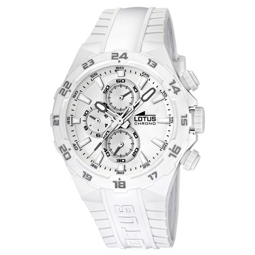 Lotus Unisexuhr Chronograph wei Khrono Uhren Kollektion UL158005 UL158005