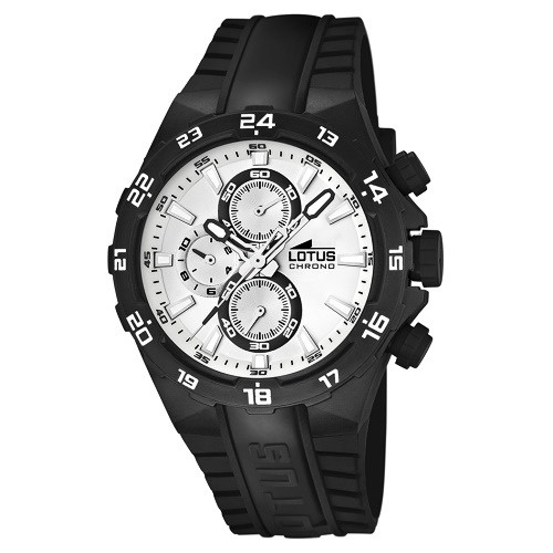 Lotus Unisexuhr Chrono schwarz-wei Khrono Uhren Kollektion UL15800C UL15800C