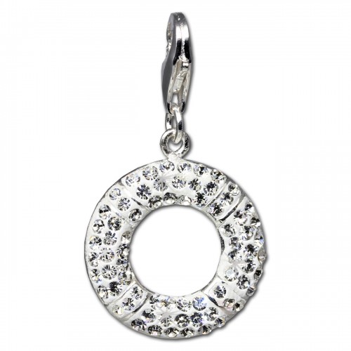 SilberDream Glitzer Charm Ring Swarovski Elements GSC217W