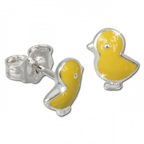 Kinder Ohrring Kken gelb Silber Ohrstecker Kinderschmuck TW SDO602Y