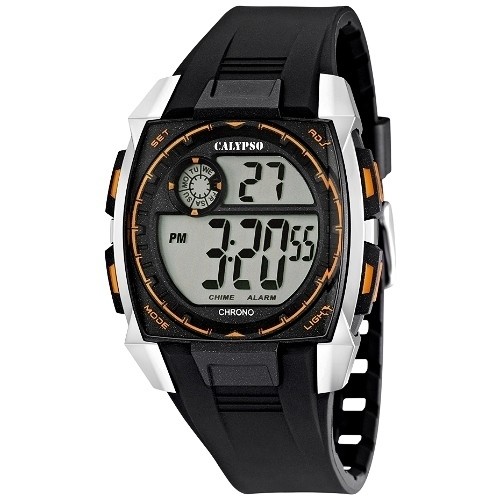Calypso Herrenuhr Chronograph schwarz-orange Uhren Kollektion UK56194 UK56194