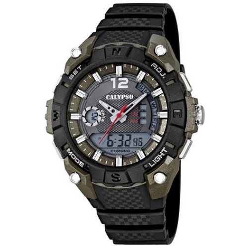 Calypso Herrenuhr Chrono schwarz-anthrazit AnalDigi Uhren UK56263 UK56263