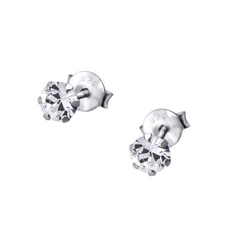 SilberDream Ohrstecker Zirkonia wei 925 Silber Ohrring SDO8503W