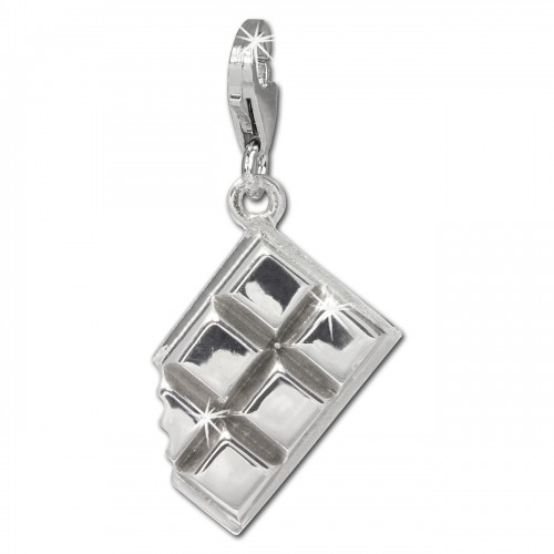 SilberDream Charm Schokolade 925er Silber Armband Anhänger FC723I