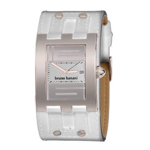Bruno Banani Herren Uhr wei XT Rectangular Uhren Kollektion UBR20805