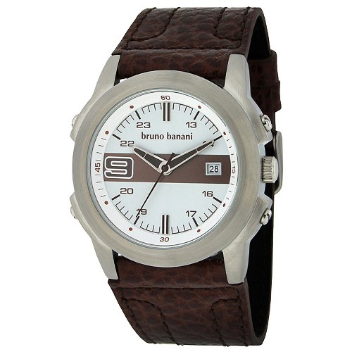 Bruno Banani Herren Uhr braun-wei Pan Uhren Kollektion UBR21094