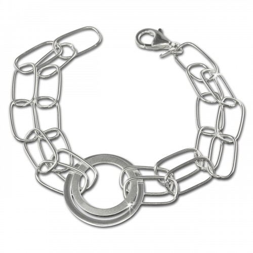 SilberDream Armband Ringe 925 Sterling Silber Damen 185cm SDA419