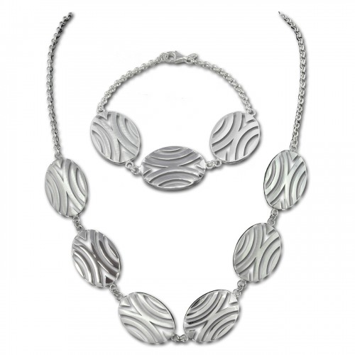 SilberDream Schmuck Set Afrika Collier Armband 925 Silber SDS417