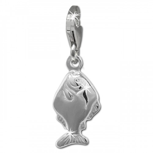 SilberDream Charm Fisch 925er Silber Armband Anhänger FC866J