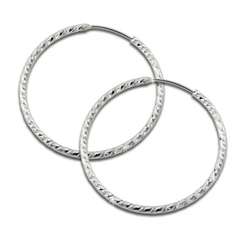 SilberDream Creole Beauty 40mm Ohrring 925 Silber SDO0954