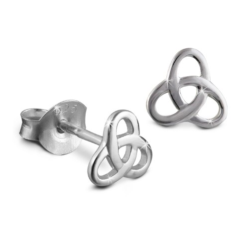 SilberDream Ohrstecker Gordischer Knoten 925 Silber Ohrring SDO8200J