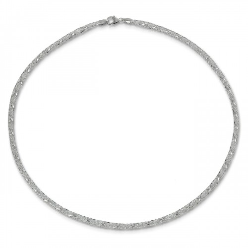 SilberDream Collier Kette Gitter 925er Silber Damen 50cm SDK2195J