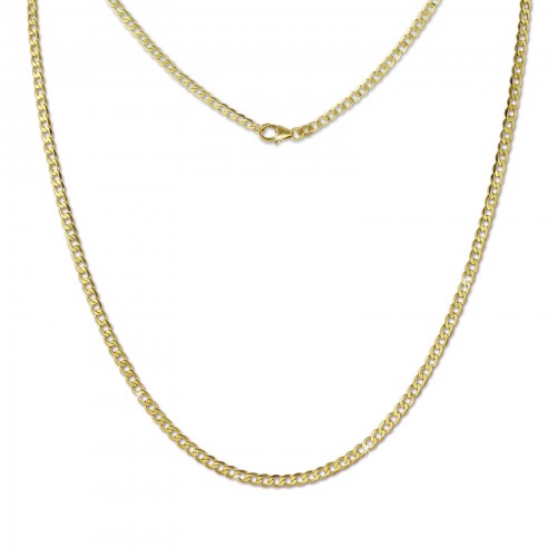 SilberDream Collier Kette Panzer 333 Gelbgold Damen 45cm GDK00145Y