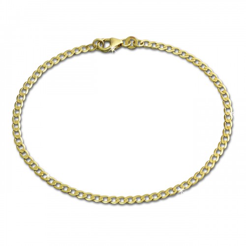 SilberDream Armband Panzer 333 Gelbgold Damen 19cm GDA0019Y