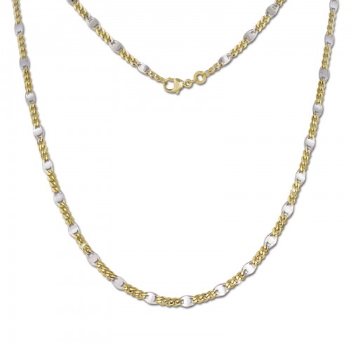 SilberDream Collier Kette Plättchen 333 Gelbgold Damen 45cm GDK00345T