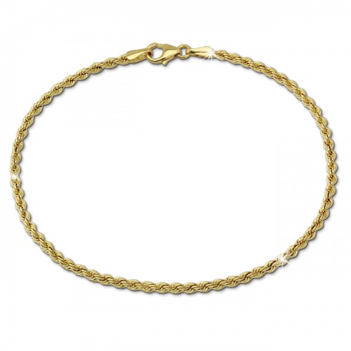 SilberDream Armband Kordel 333 Gold 18,5cm 8 Karat GDA0079Y