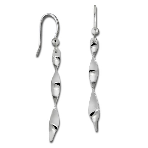 SilberDream Ohrringe gedreht 925 Sterling Silber Ohrhnger SDO5634