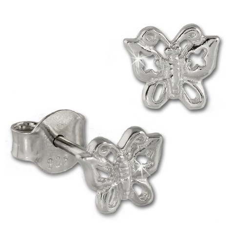 SilberDream Ohrstecker Schmetterling 925er Silber Kinder Ohrringe SDO407
