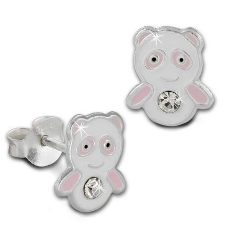 Kinder Ohrring Panda rosawei Silber Ohrstecker Kinderschmuck TW SDO8125A