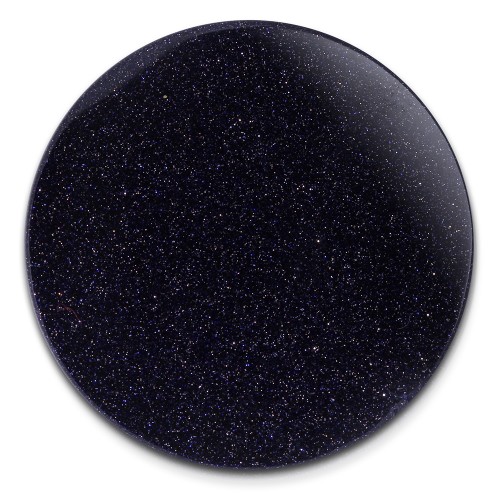 Amello Coin Acryl Glitzer dunkelblau für Coinsfassung Edelstahlschmuck ESC701B