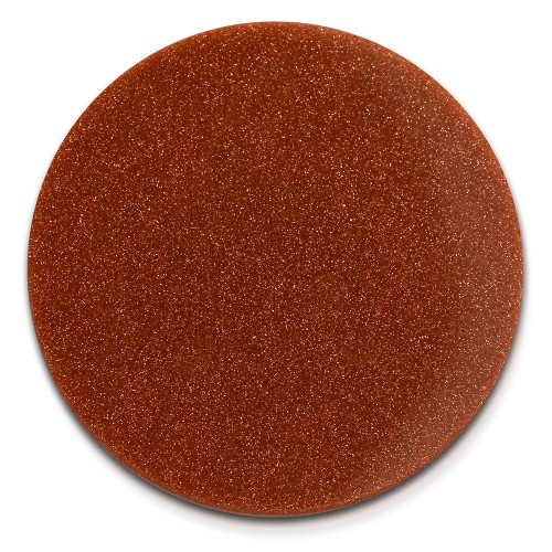 Amello Coin Acryl Glitzer rotbraun für Coinsfassung Edelstahlschmuck ESC701E