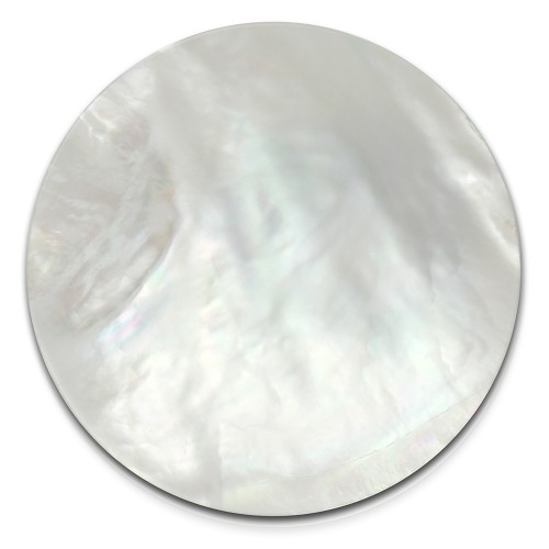 Amello Coin Perlmutt Schimmer für Coinsfassung Edelstahlschmuck ESC702W