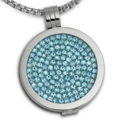 Coins-Anhänger-Set Edelstahl-Kettenanhänger mit Kette 80cm ESCS01H