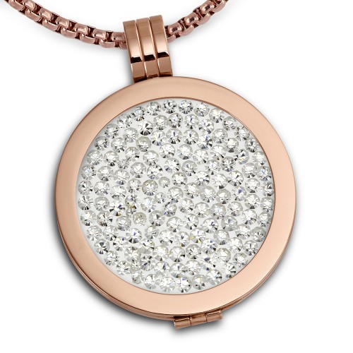 Coins-Anhänger-Set Edelstahl-Kettenanhänger mit Kette 80cm ESCS04W