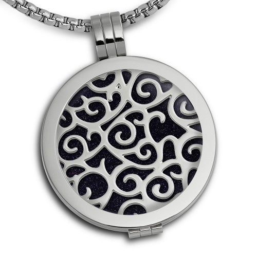 Coins-Anhänger-Set Edelstahl-Kettenanhänger mit Kette 80cm ESCS14B