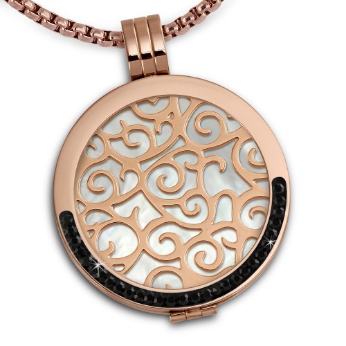 Coins-Anhänger-Set Edelstahl-Kettenanhänger mit Kette 80cm ESCS61W