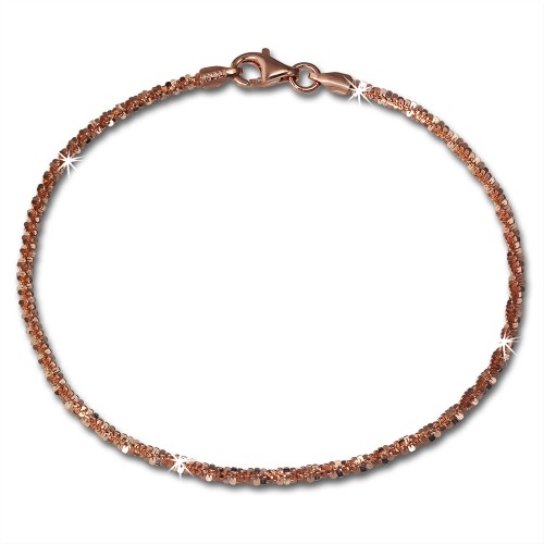 SilberDream Armband gedreht Rose vergoldet 925er Silber Damen SDA2059E