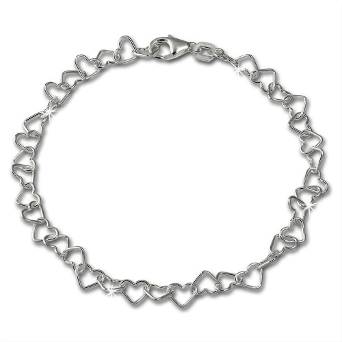 SilberDream Armband Herzchen 925 Sterling Silber Damen 18cm SDA2118J