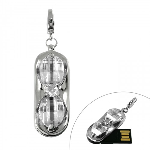 SilberDream USB Speicher Charm Stick 16GB wei Charms Schleife AV131