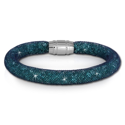 SilberDream Glitzerarmband Minikristalle trkis 18cm Armband Damen SDA050T9