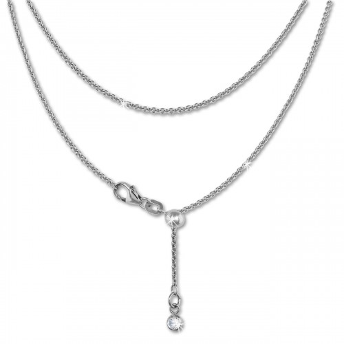 SilberDream Collier Kette Zirkonia 925er Sterling Silber Damen 45cm SDK22545J