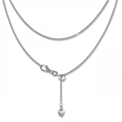 SilberDream Collier Kette Herz 925er Sterling Silber Damen 45cm SDK22645J