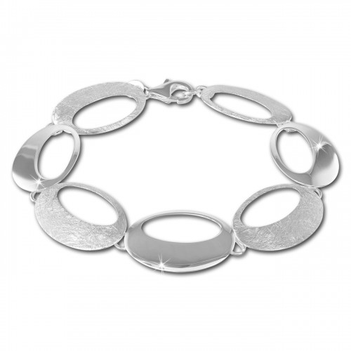 SilberDream Armband Retro Design mattglnzend 925 Sterling Silber 195cm SDA435